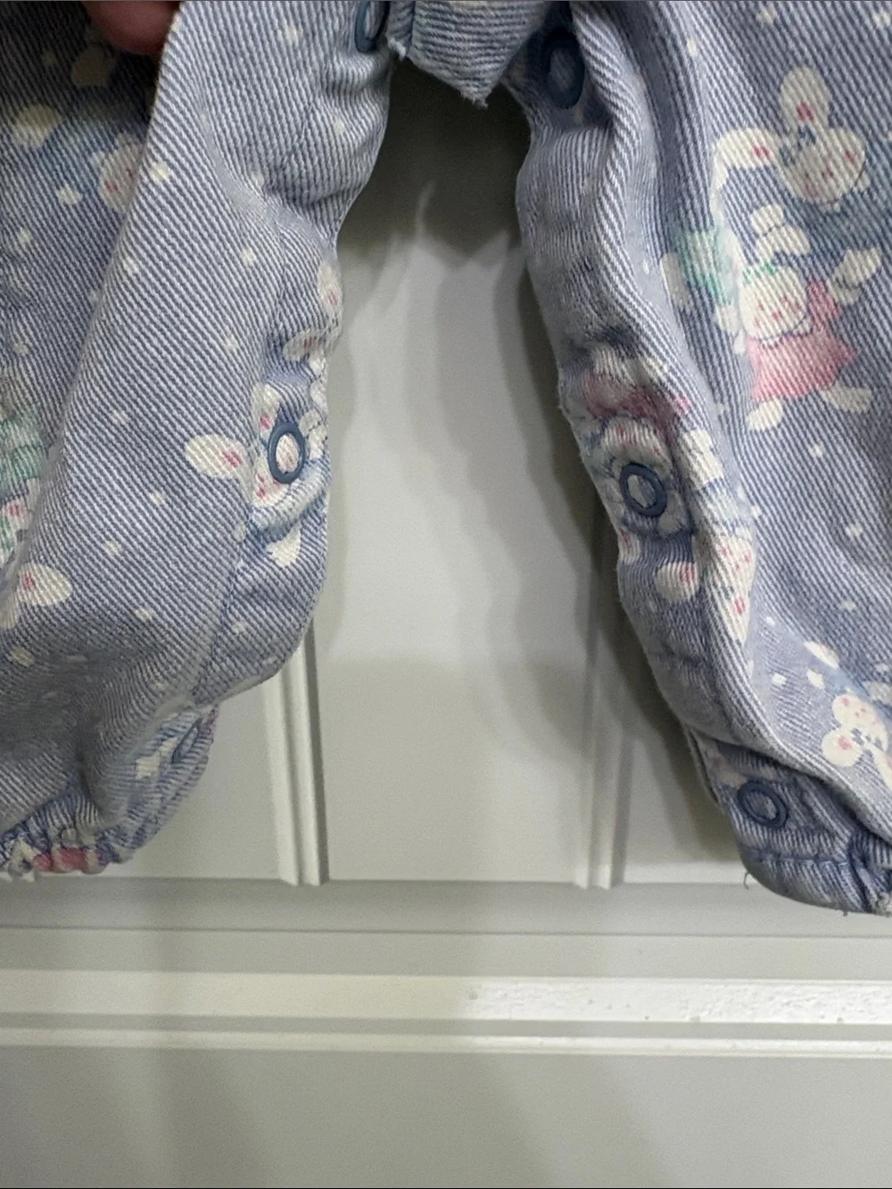 Vintage OshKosh‎ B'gosh Lavender Bunny Overalls